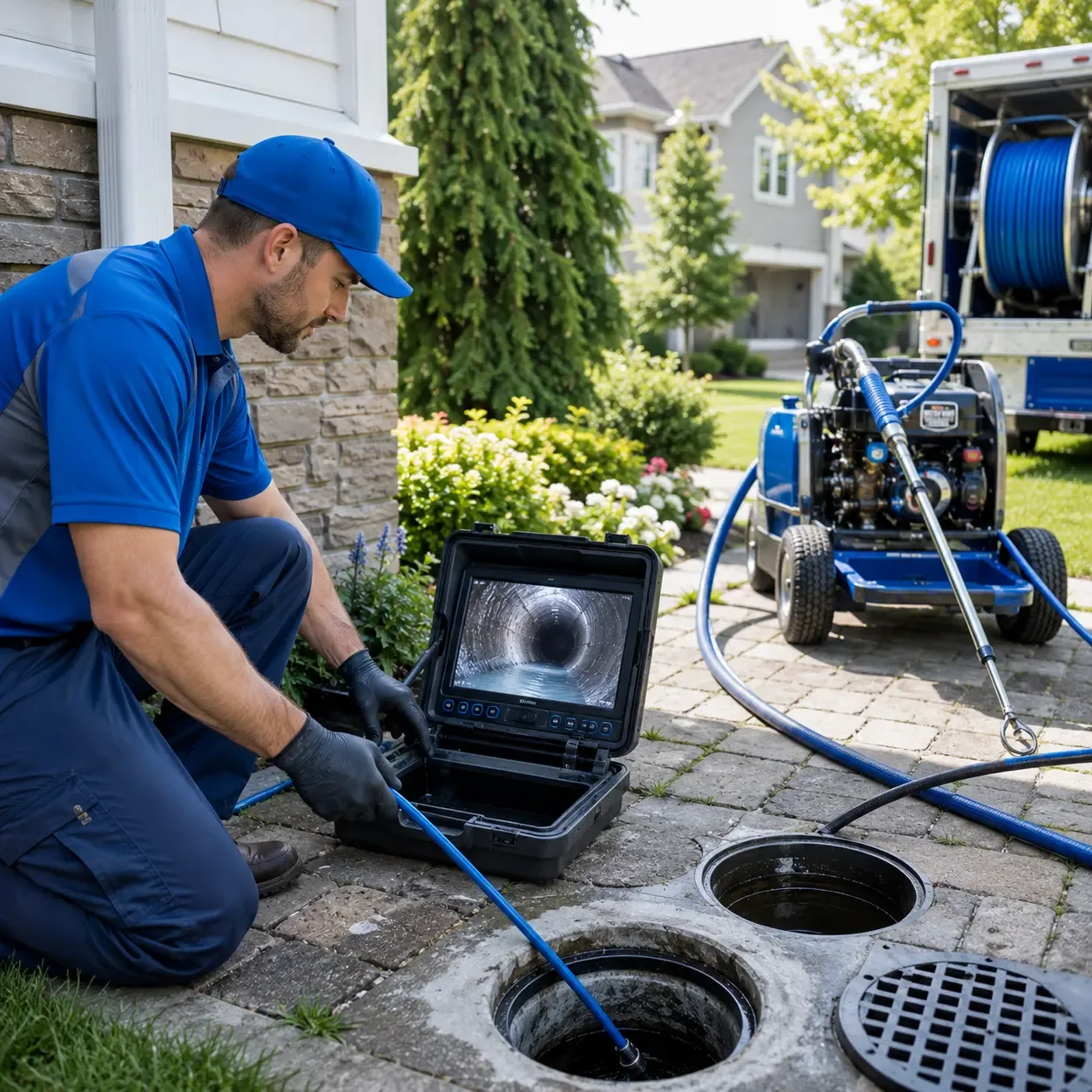 Outdoor drain cleaning professionals serving Hartford, CT